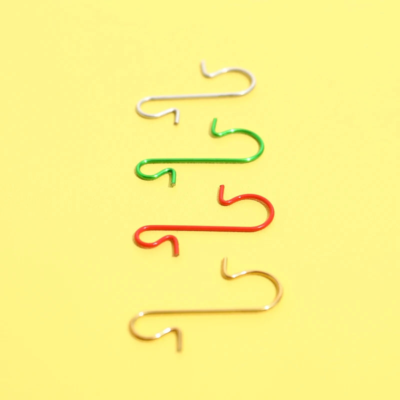 50-Pack Metal S-Hooks for Christmas Tree Ornament Hangers Ornament Hooks QXL