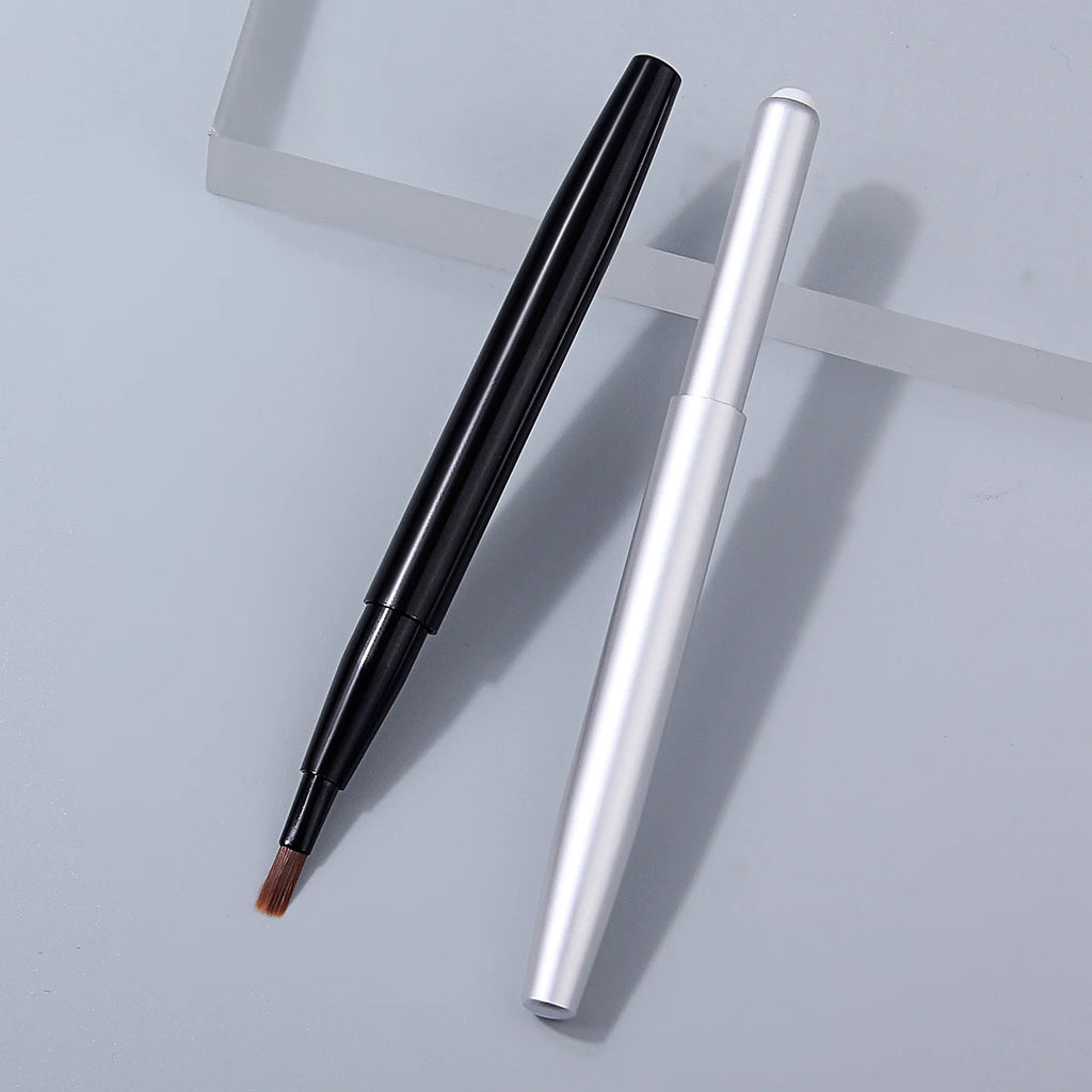 2-Pack Retractable Lip Brush | Travel Lip Liner Applicator Lip Makeup Brush QXL