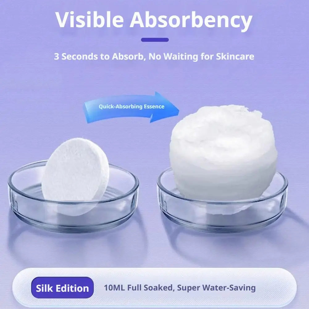 50-Pack Compressed Cotton Facial Masks | Spa & Skincare Sheets Compressed Facial Mask QXL