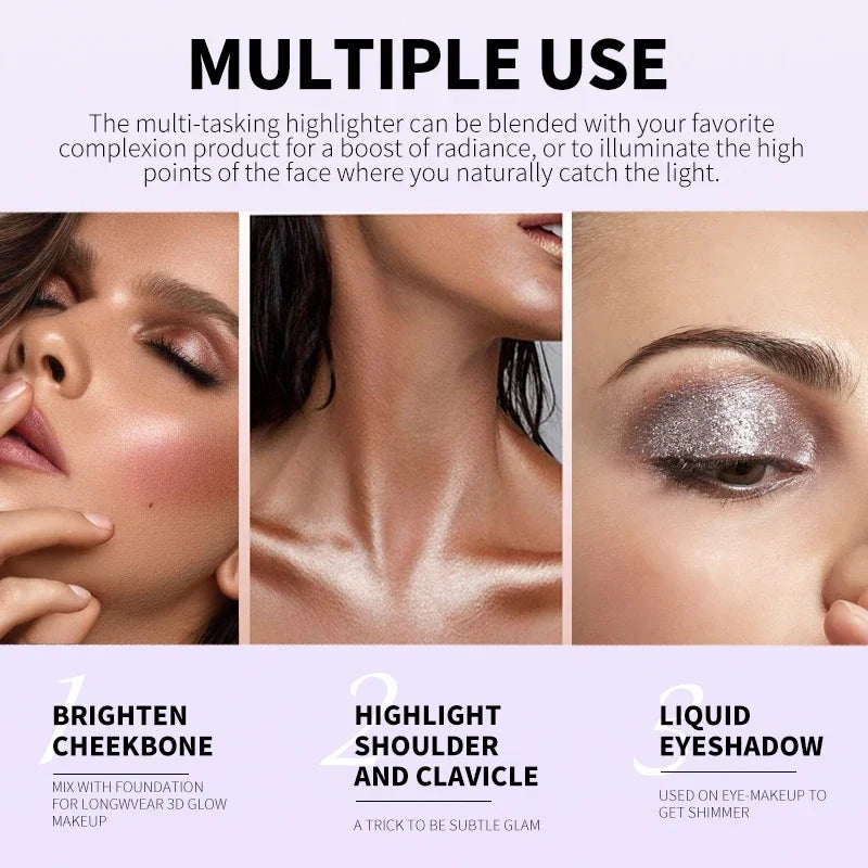 Mini Glitter Liquid Eyeshadow – Shimmer Metallic Waterproof Liquid Eyeshadow QXL