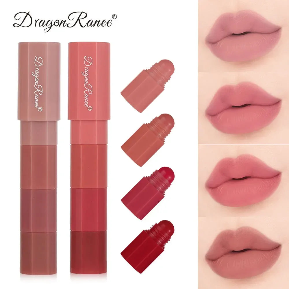 Dragon Ranee 4-in-1 Mini Matte Velvet Lipstick Set | Waterproof Matte Lipstick Set QXL