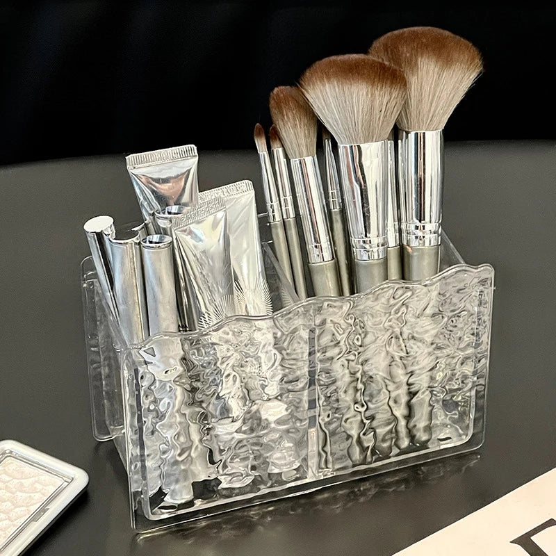 Acrylic Makeup Brush Holder & Cosmetic Organizer Diamond Makeup Brush Organizer QXL