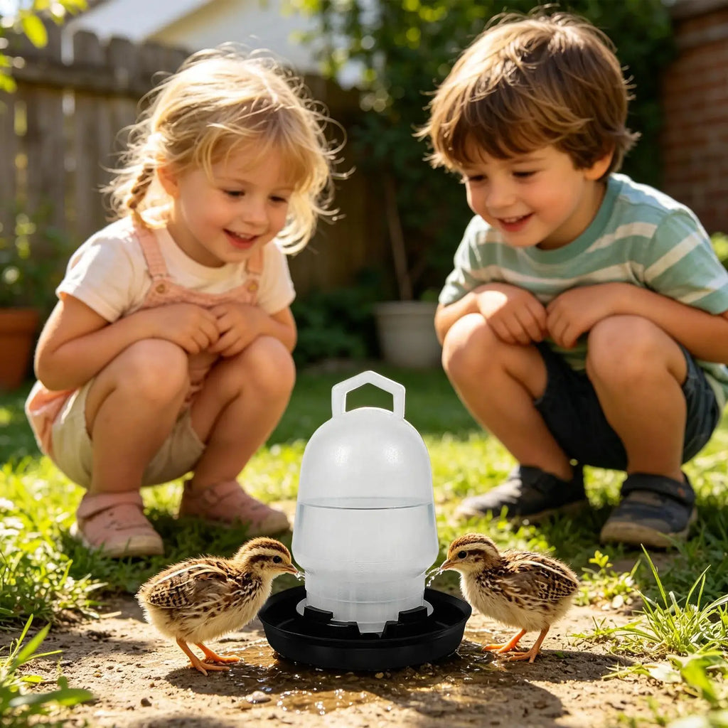 Automatic Chicken Waterer | Poultry Drinker Coop & Farm Poultry Waterer QXL