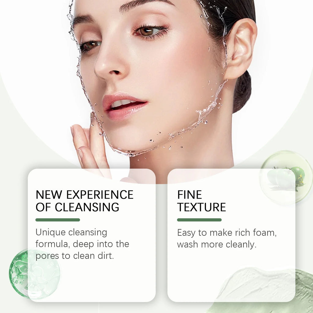 OUHOE Green Tomato Clay Mud Mask – Pore & Brightening Clay Mud Mask QXL