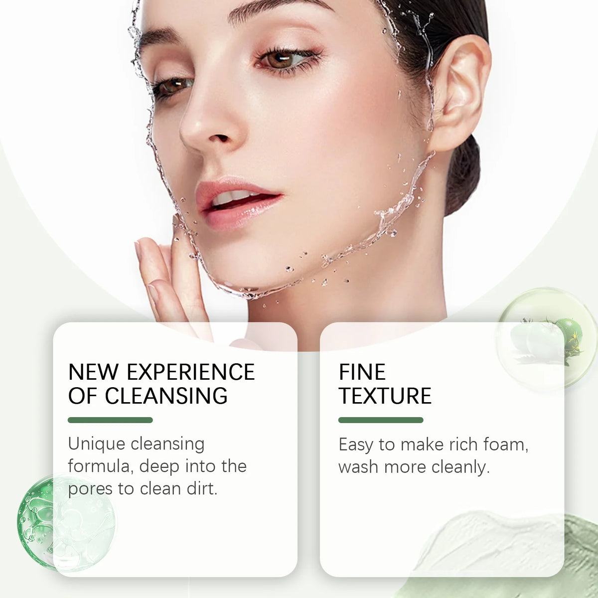 OUHOE Green Tomato Clay Mud Mask – Pore & Brightening Clay Mud Mask QXL