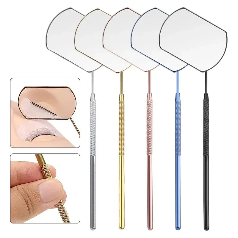 Stainless Steel Lash Extension Checking Mirror | Beauty Tool Lash Extension Mirror QXL