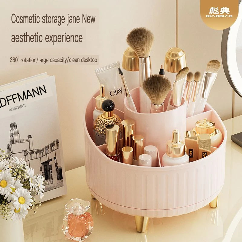 360° Rotating Desktop Makeup Organizer & Brush Holder Makeup Organizer QXL