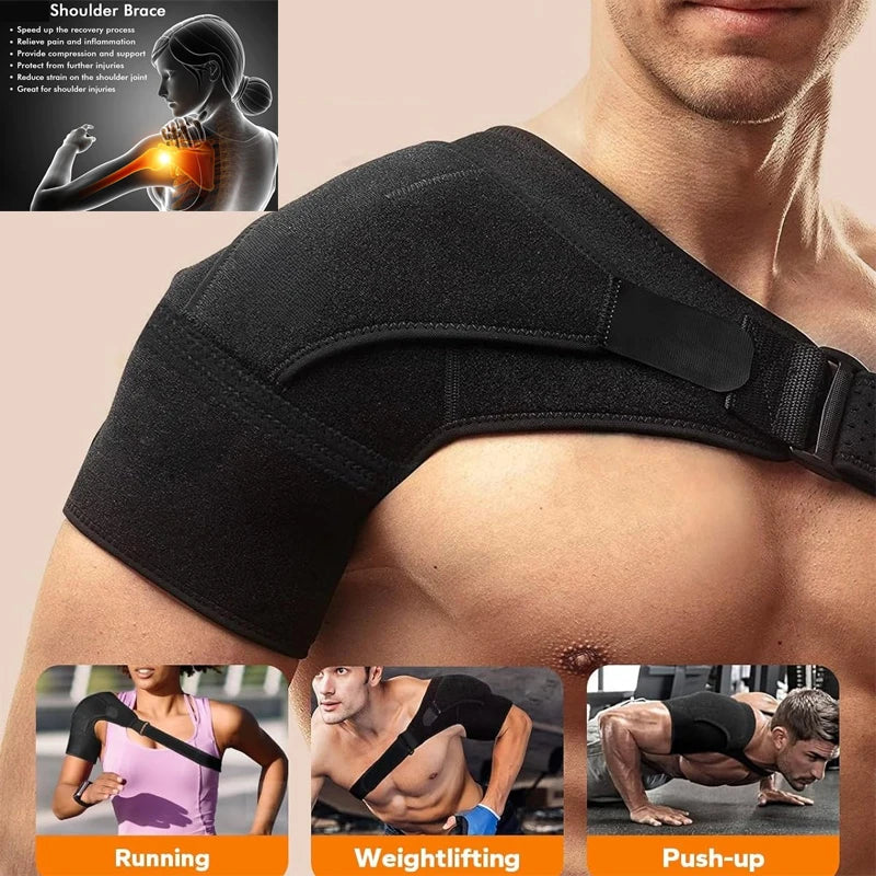 Adjustable Shoulder Brace | Universal Left & Right Support Shoulder Support Brace QXL