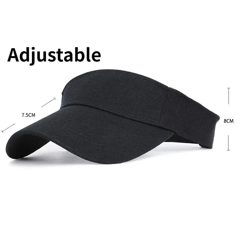 Unisex Adjustable Sports Visor Hat | Tennis Running Beach Cap Sports Visor Hat QXL