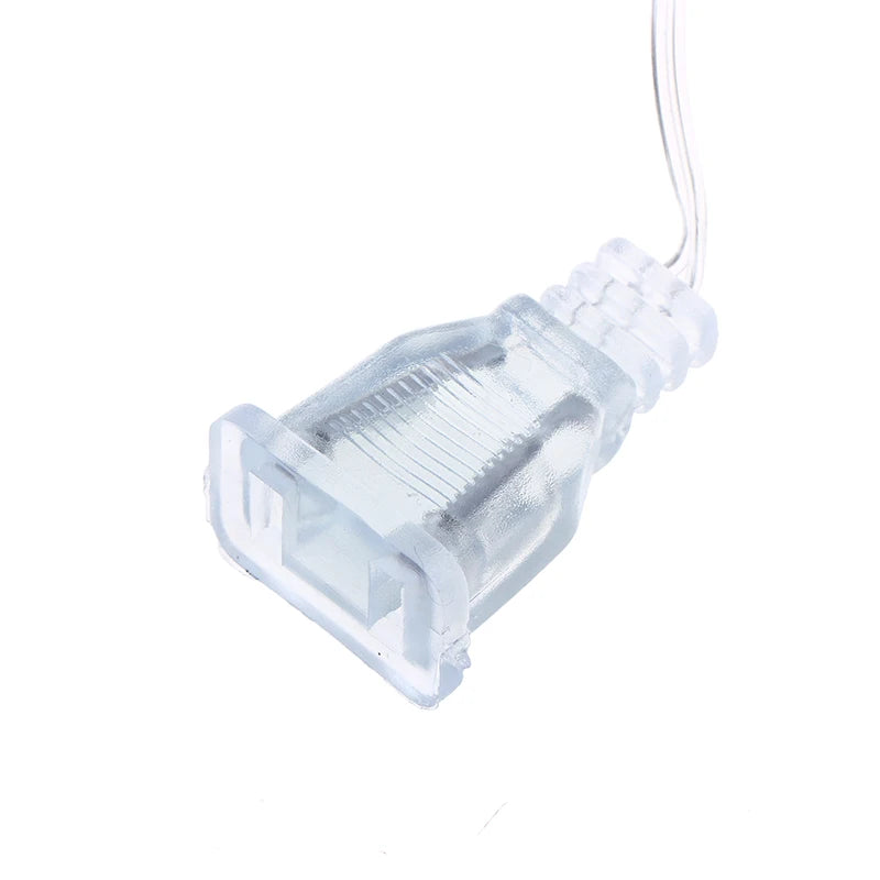 3M 5M Clear Extension Cord EU US Plug for LED String Lights Light Extension Cord QXL