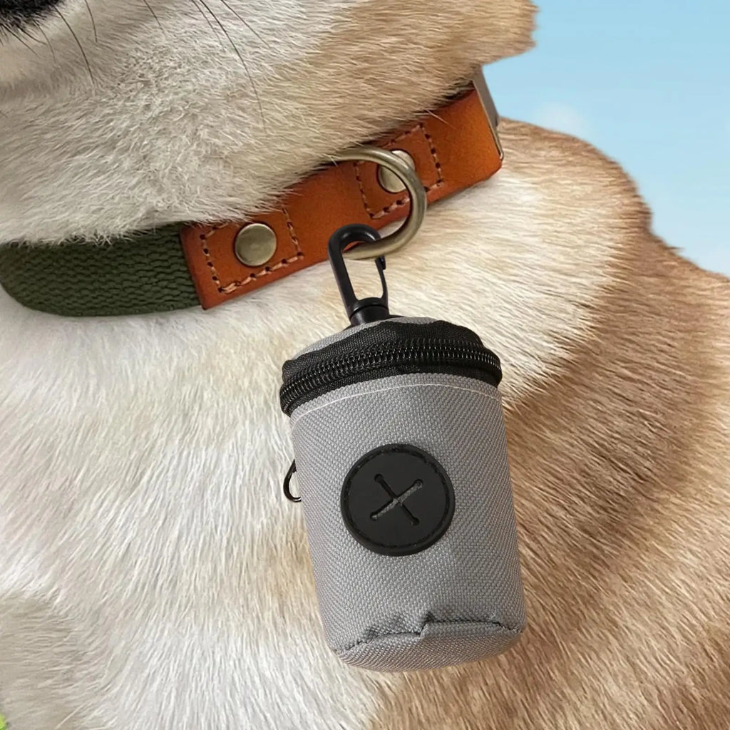 Dog Poop Bag Dispenser & Holder | Clip-On Dog Walking Dog Waste Bag Holder QXL