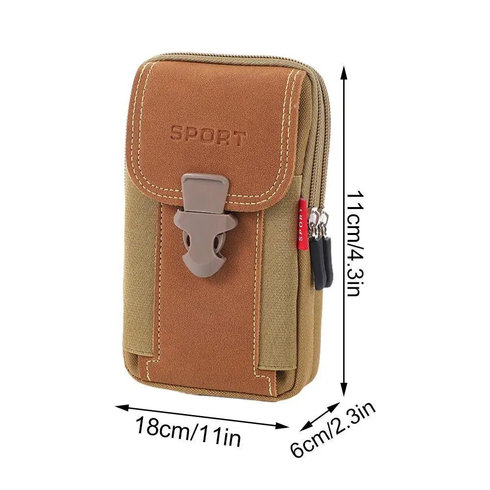 Nylon Tactical Waist Bag | Waterproof Hiking Phone Fanny Pack Tactical Waist Bag QXL