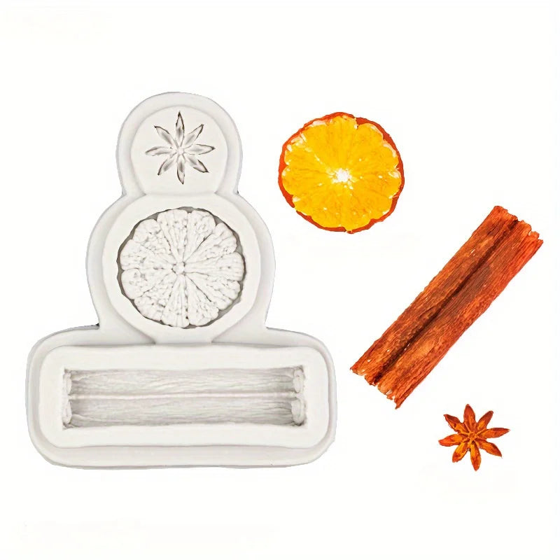 Branch & Lemon Silicone Mold for Soap & Candle Making Craft Silicone Mold QXL