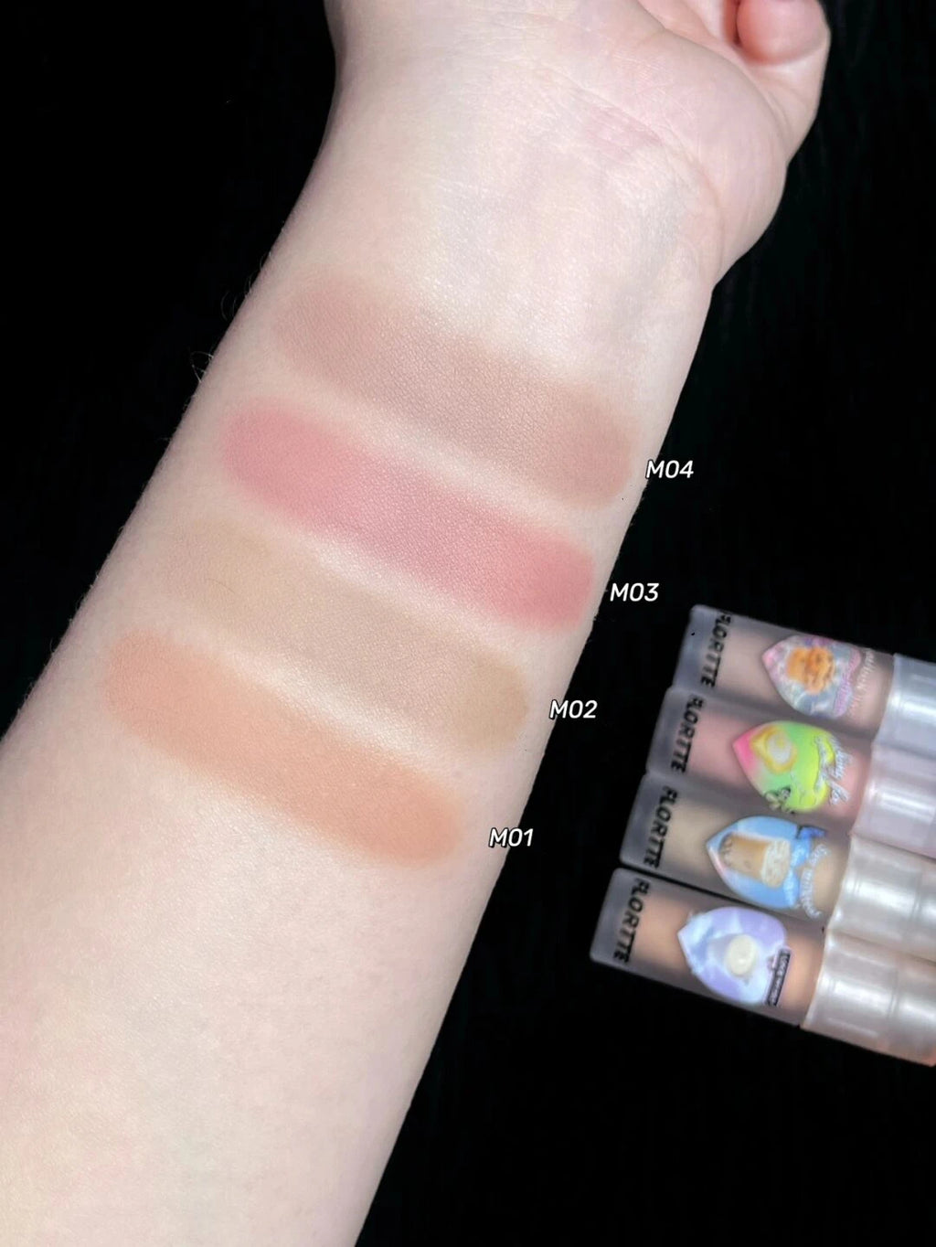 Flortte Liquid Eyeshadow Shimmer Glitter Highlighter Liquid Eyeshadow QXL