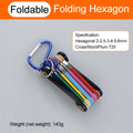 9-Piece L-Type Allen Key Set | Ball End Hex Wrench Kit Hex Key Wrench Set QXL foldable 9PCS