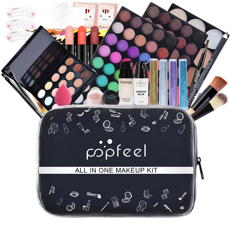 POPFEEL All-in-One Full Face Makeup Kit | 3 Set Options Full Face Makeup Kit QXL KIT004B 600g