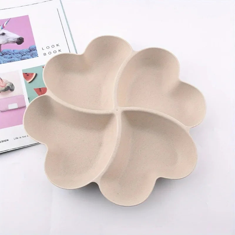 Wheat Straw Fruit Plate & Candy Box | Table Decoration Decorative Serving Plate QXL