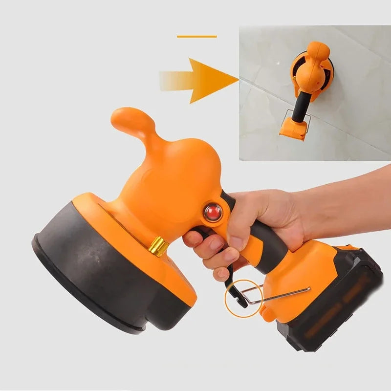 21V Rechargeable Tile Vibrator Machine | LED Light & Suction Tile Laying Machine QXL