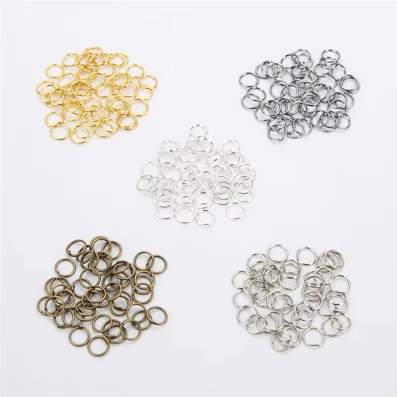 400pcs 4mm Open & Split Jump Rings – Silver Jewelry Connectors Jewelry Jump Rings QXL