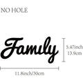 Laser Cut Unfinished Wood Family Sign – Rustic Wall Décor Wood Wall Sign QXL AECH04-02508