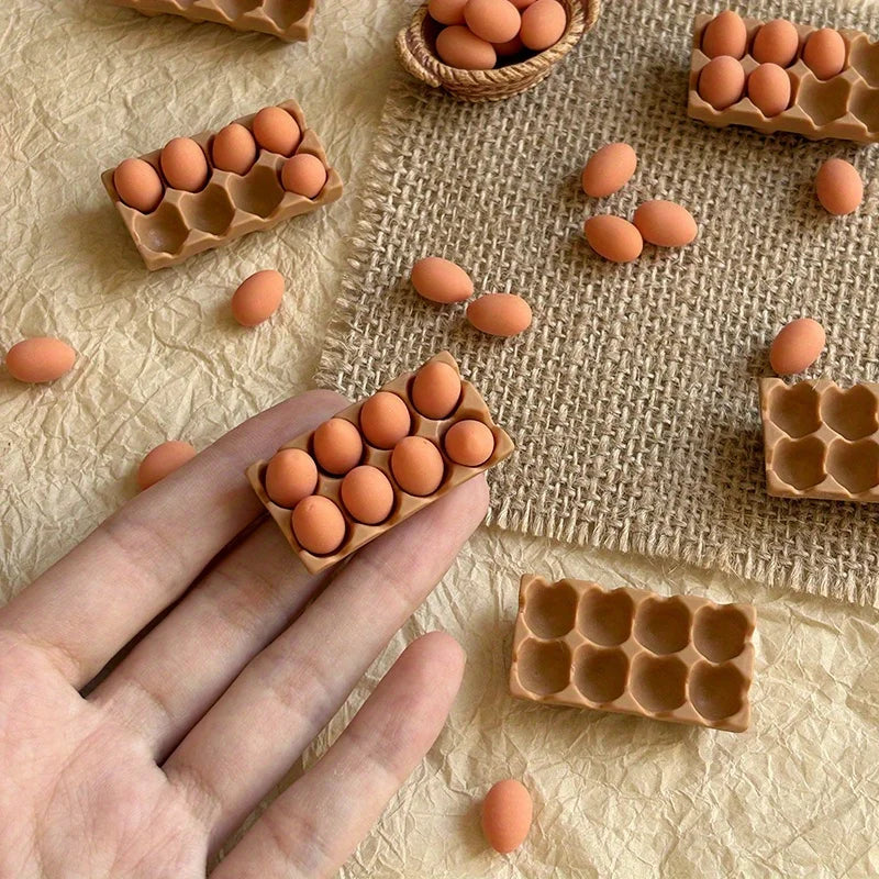 1:12 Miniature Kitchen Set | Resin Dollhouse Decor for Collectors Dollhouse Miniature Set QXL