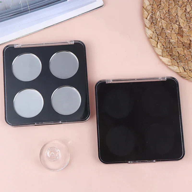 4-Grid Magnetic Empty Makeup Palette | DIY Eyeshadow Storage Empty Makeup Palette QXL