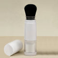 2-in-1 Travel Powder Brush with Refillable Loose Powder Case Travel Powder Brush QXL Black