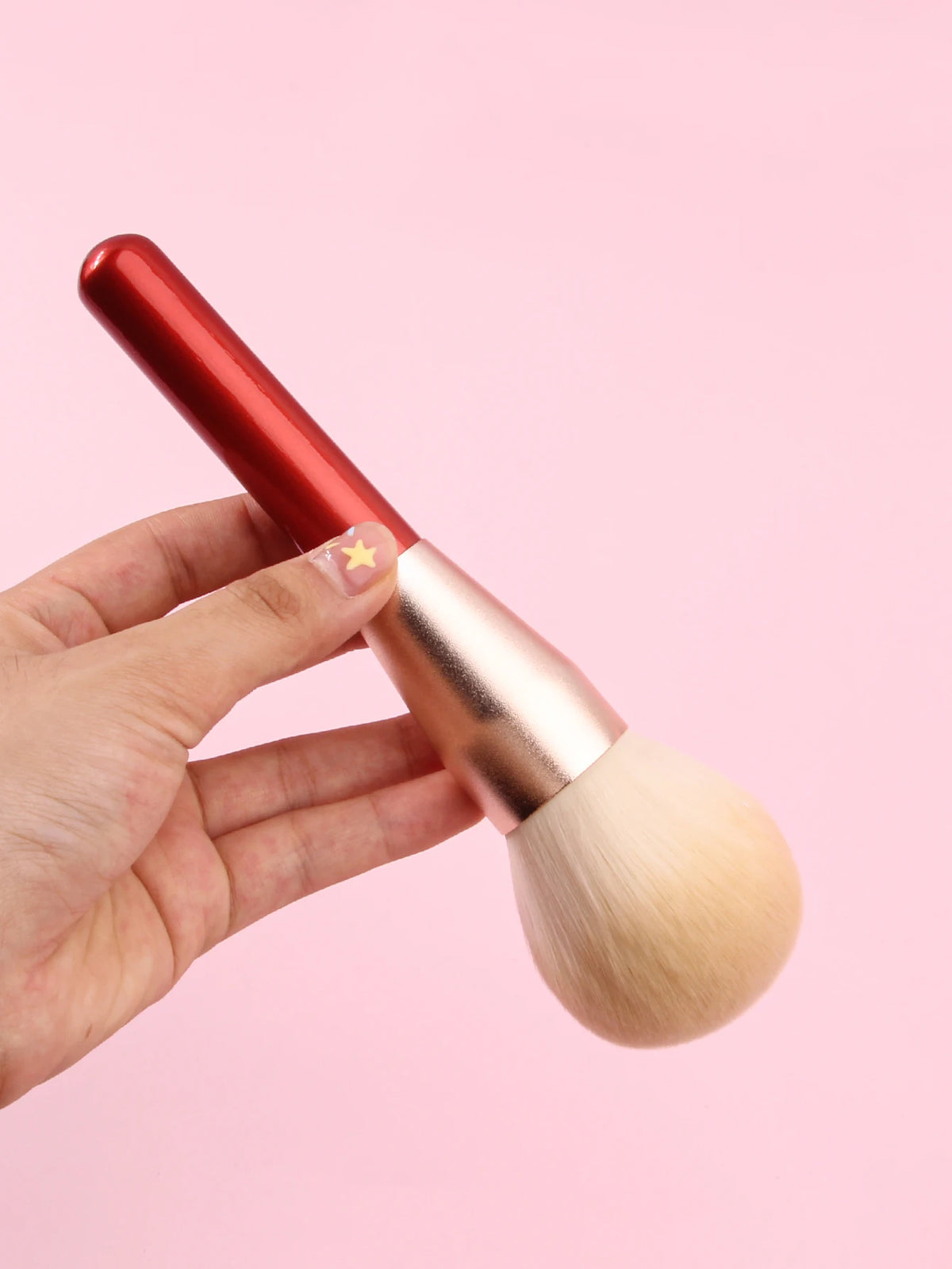 KOSSHOW Large Blush Brush – Soft Fluffy Nylon & Wood Handle Blush Makeup Brush QXL