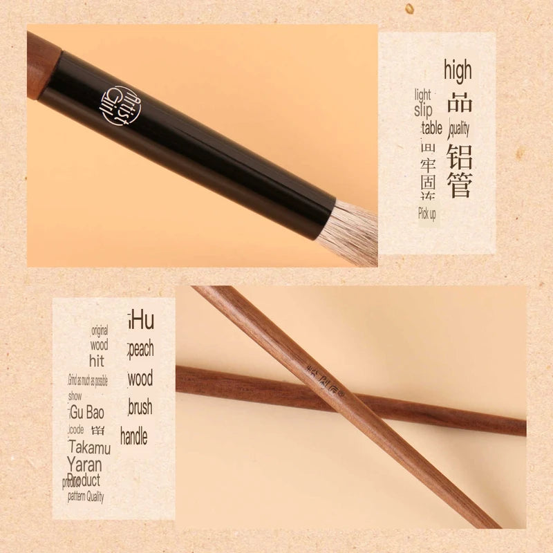 B96 Goat Hair Smudge Detail Brush | Soft Round Eye Shadow Eye Shadow Brush QXL