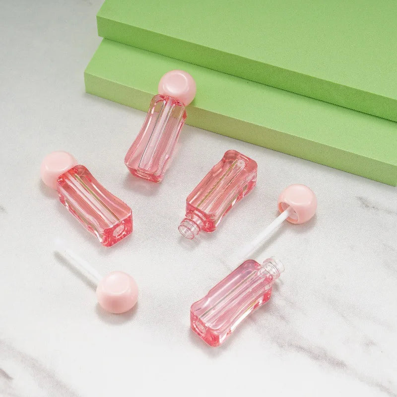 3ml Wavy Pink Empty Lip Gloss Tubes | DIY Lip Oil Containers Lip Gloss Containers QXL