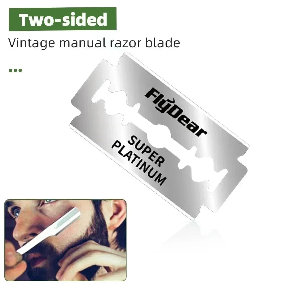 Vvocci Double Edge Safety Razor Blades | Stainless Steel 10–100pk Safety Razor Blades QXL