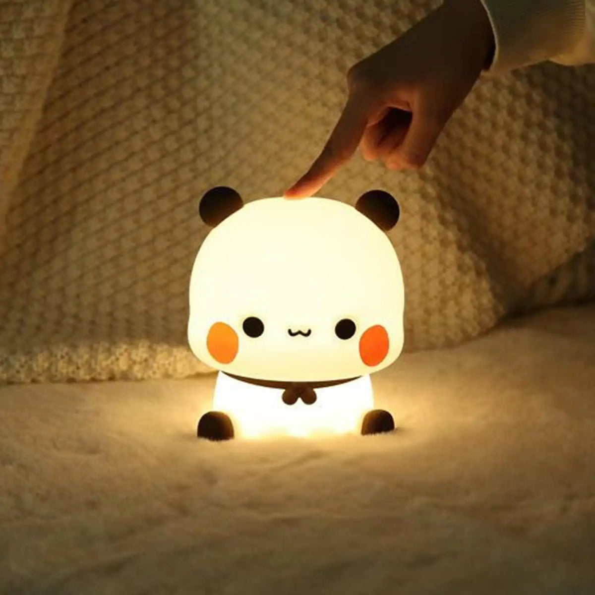 Panda LED Night Light | Silicone Touch Lamp for Nursery & Kids LED Night Light QXL