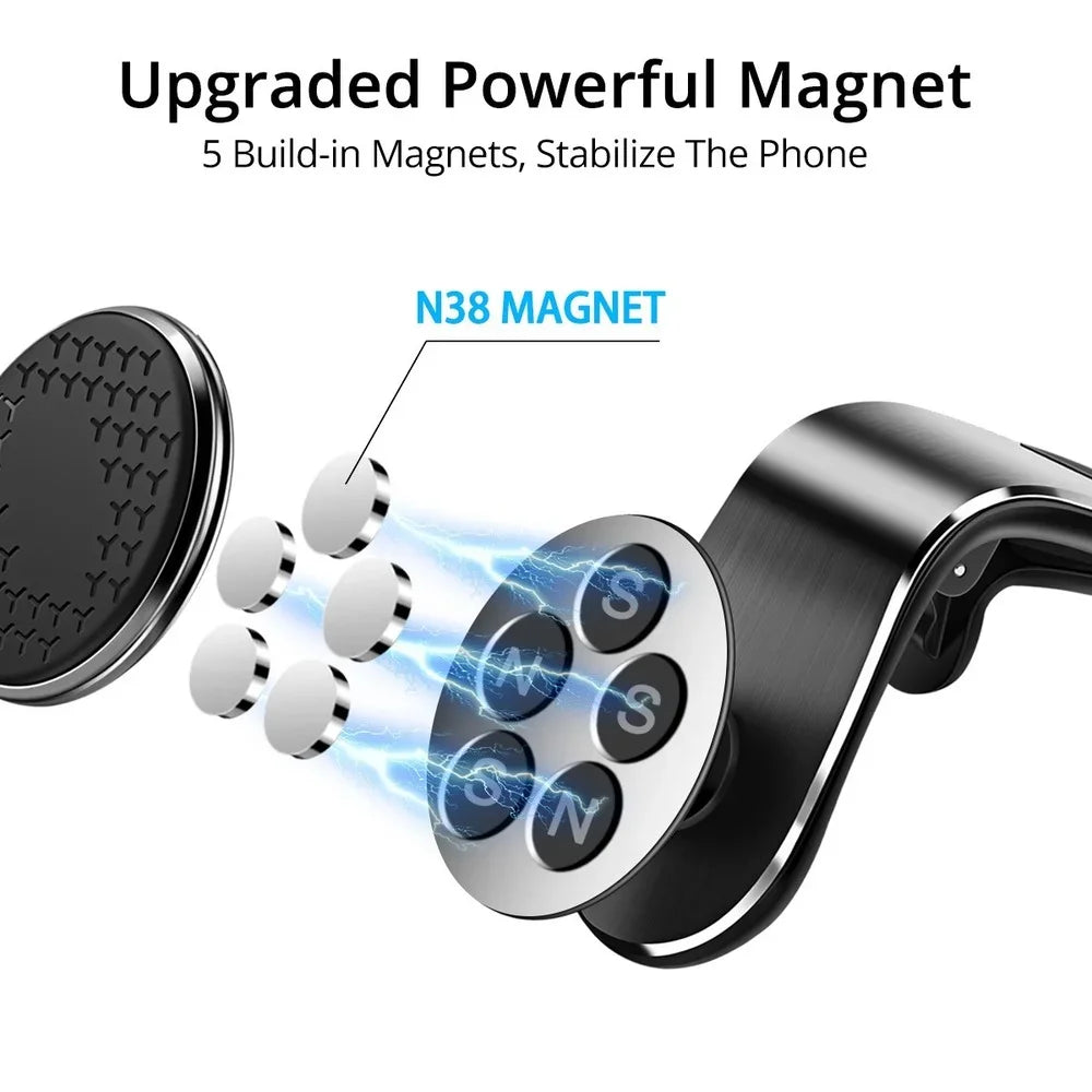 Magnetic Car Phone Holder | Air Vent Mount 360° Rotation Car Phone Mount QXL