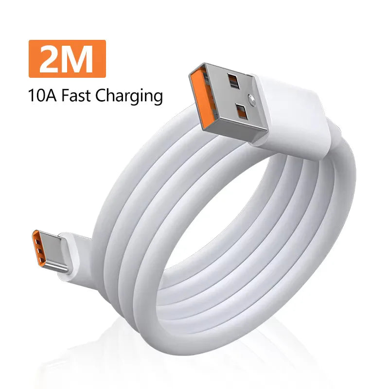 120W 10A USB-C Fast Charging Cable – Android & iPhone USB-C Charging Cable QXL 2m