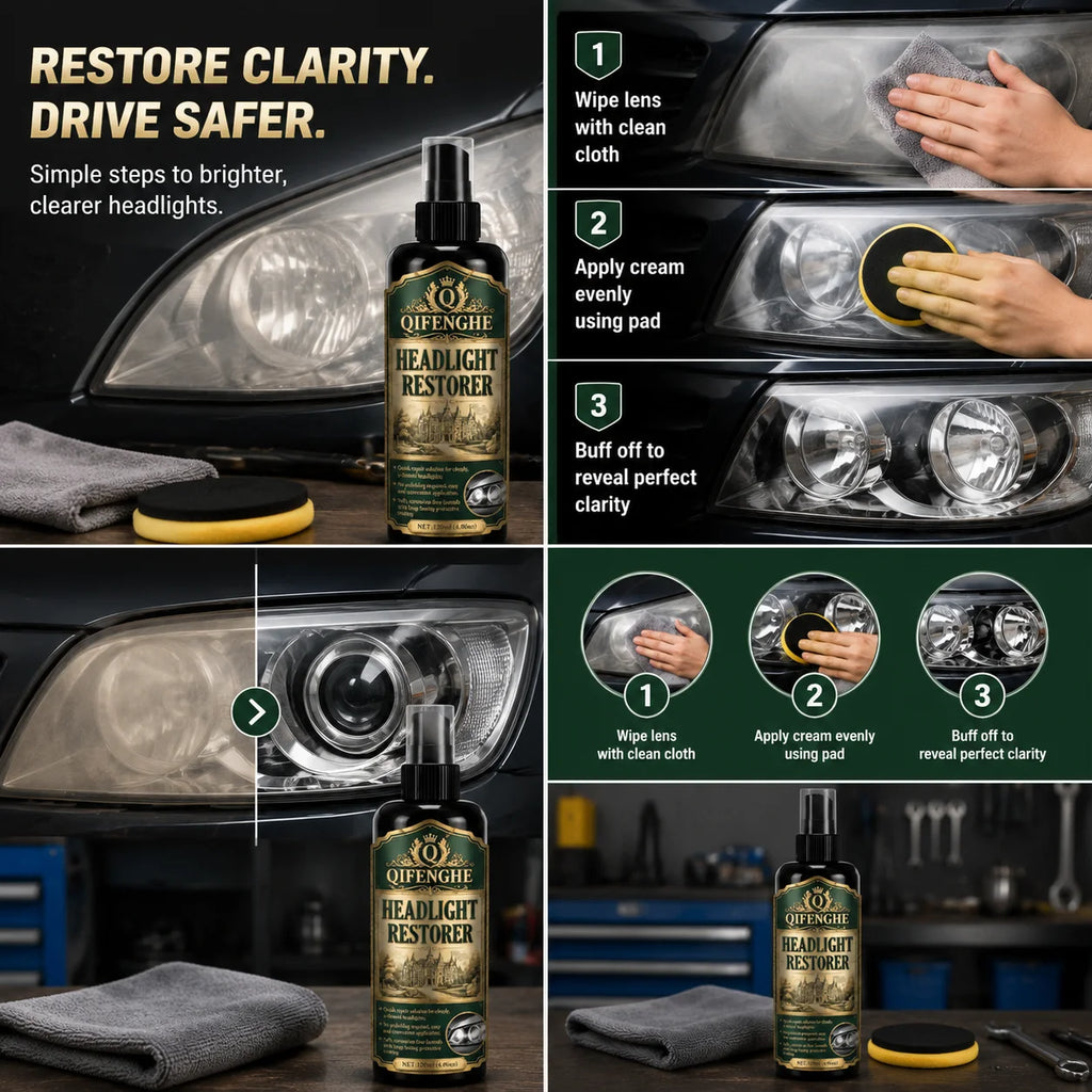 Headlight Restoration Spray – DIY Foggy Lens Restorer Headlight Restoration Spray QXL