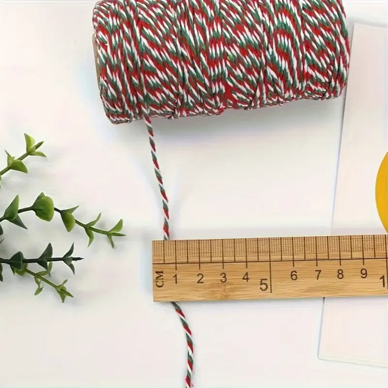 2mm 3-Color Braided Rope 100M | Gift Wrapping & Craft Cord Craft Braided Rope QXL