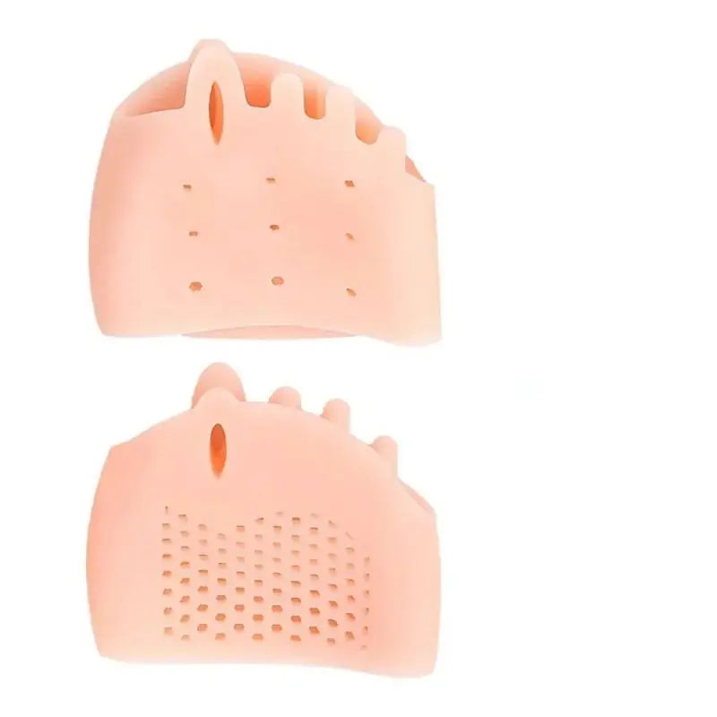 2-Pack Silicone Forefoot Gel Pads & Toe Separator Cushions Forefoot Gel Pad QXL skin color