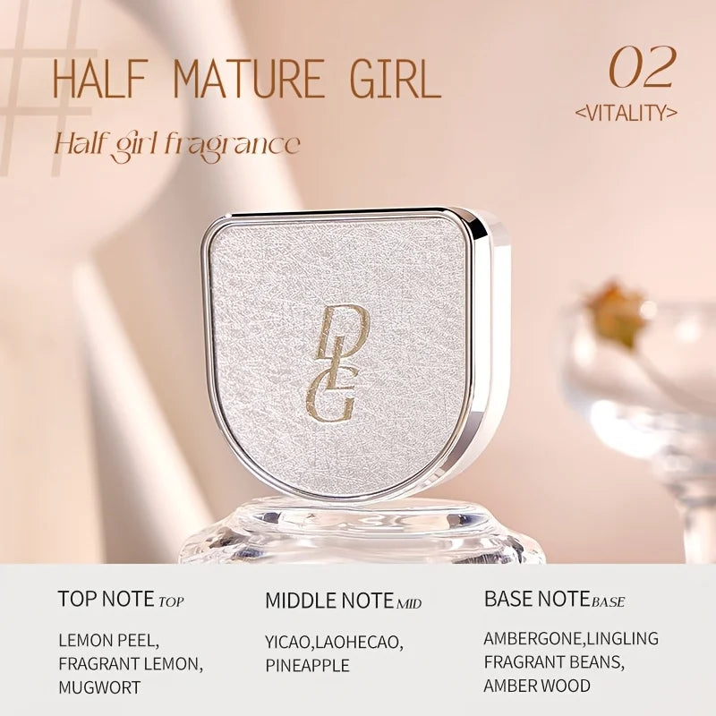 Mirror Solid Perfume Compact | Long-Lasting Floral Fragrance Solid Perfume Compact QXL Love