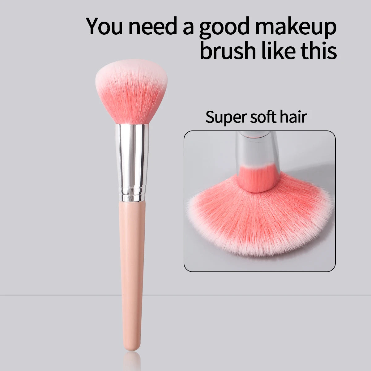 KOSSHOW Fluffy Powder Blush & Contour Makeup Brush Face Makeup Brush QXL