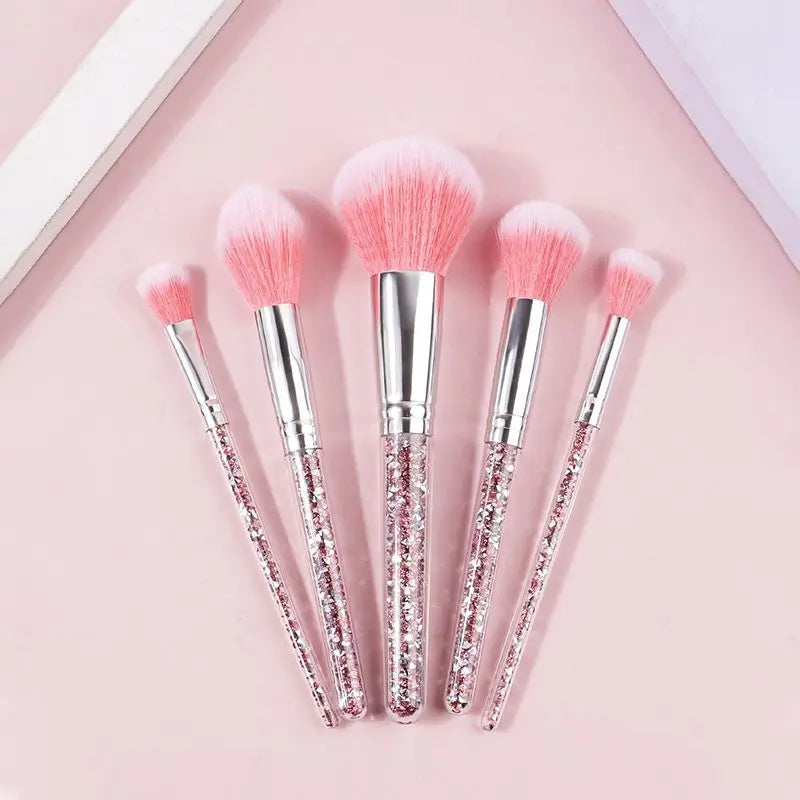 5-Piece Portable Makeup Brush Set | Eye Shadow & Powder Makeup Brush Set QXL