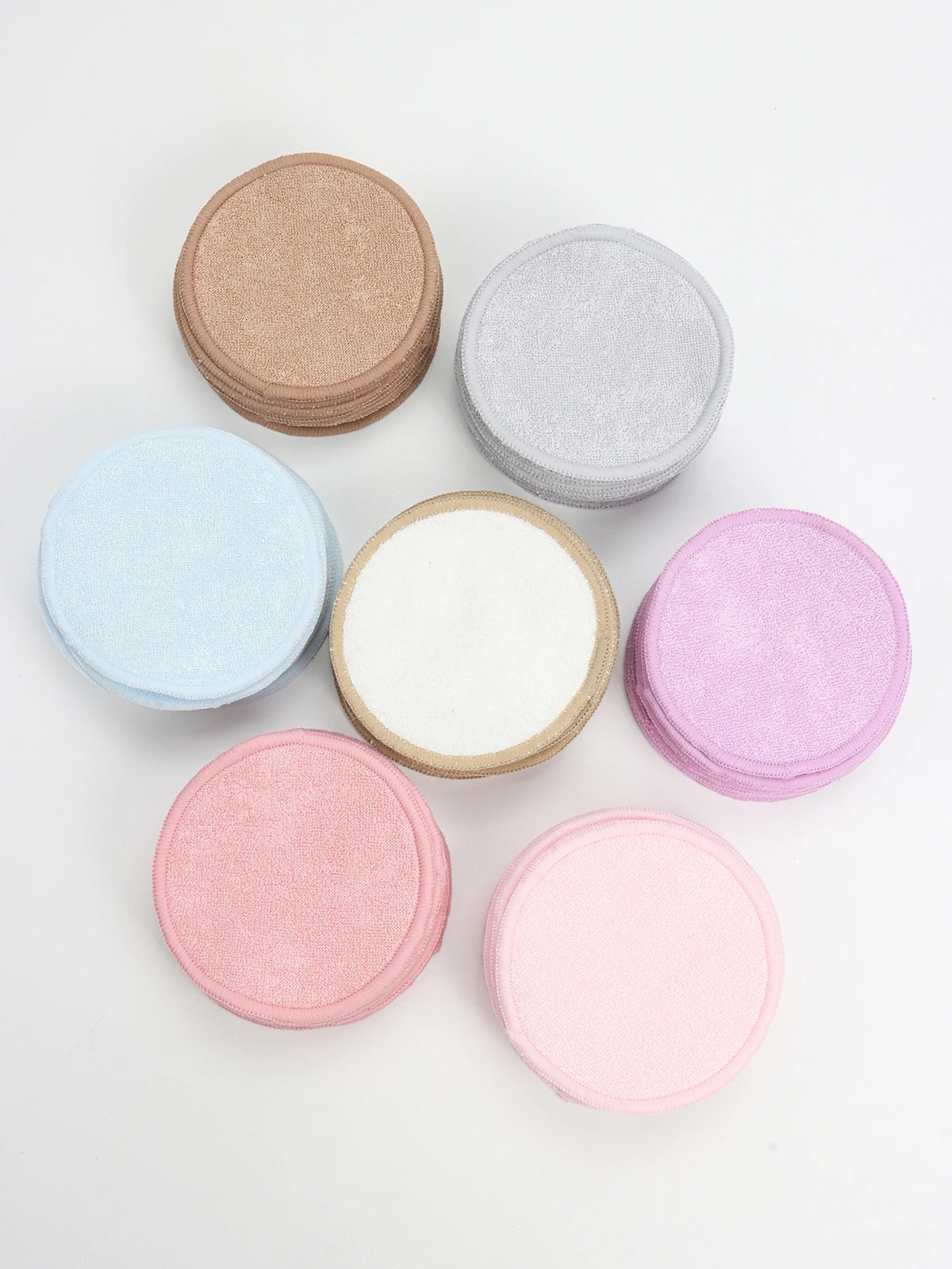Bamboo Fiber Makeup Remover Pads – Reusable 6/12/24 Pack Makeup Remover Pads QXL