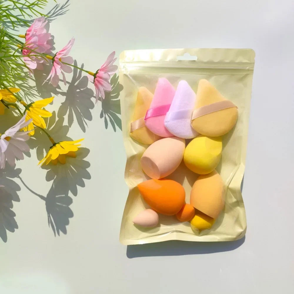 11/12-Pc Makeup Sponge Blender Set | Foundation Powder Puff Makeup Sponge Set QXL