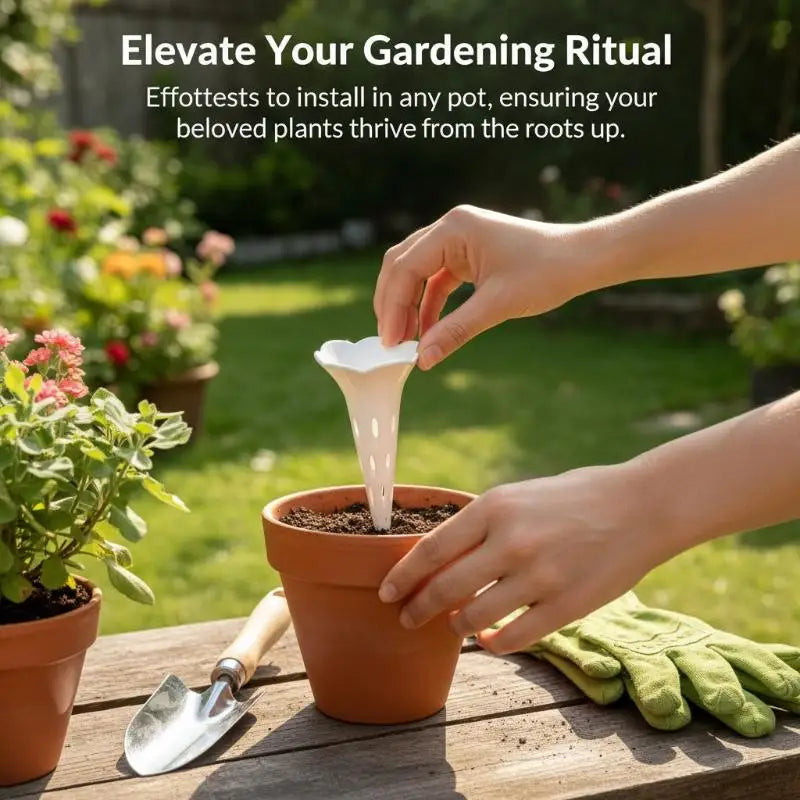 20-Pack Plant Root Watering Tubes | Breathable Soil Aeration Plant Watering Device QXL