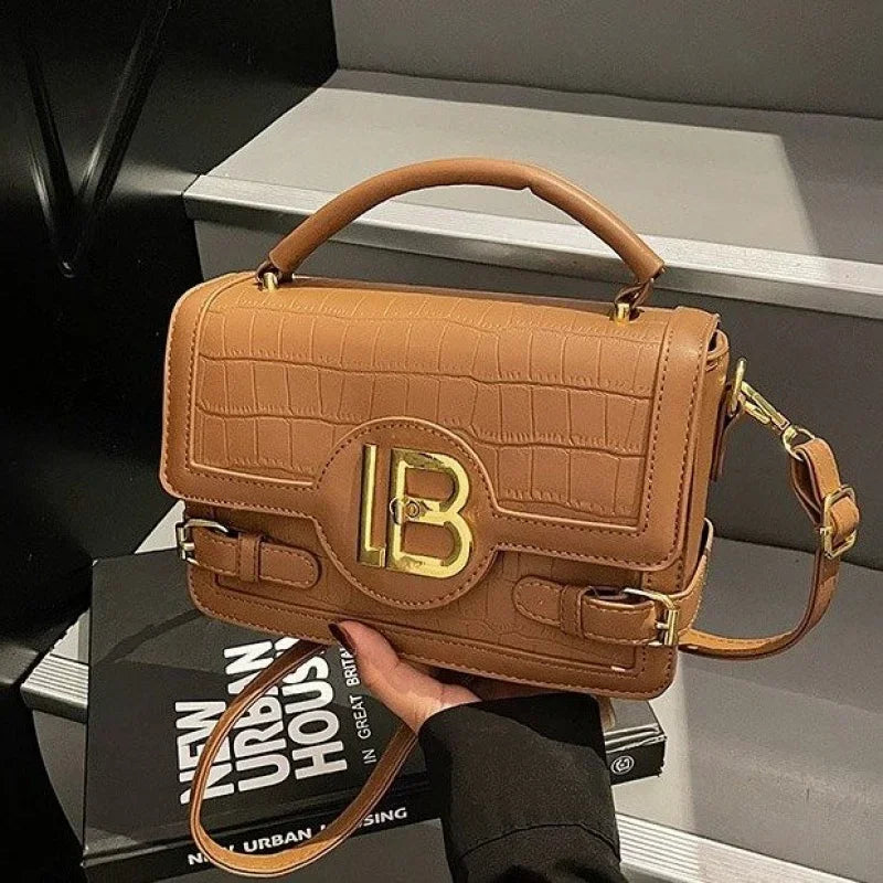 Women's Vintage Faux Leather Shoulder Bag – Elegant Classic Style Women's Shoulder Bag QXL