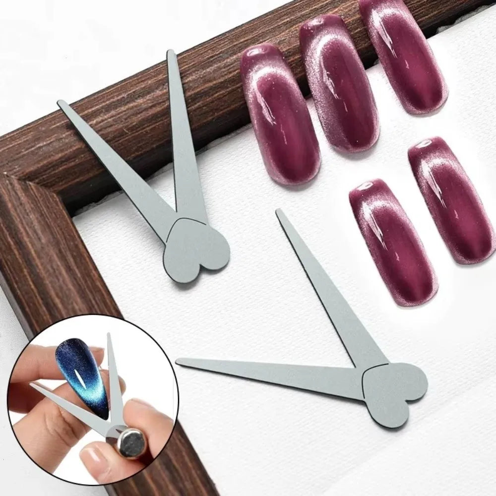 3D Cat Eye Nail Magnet | V-Shape French Manicure Tool Nail Art Magnet QXL