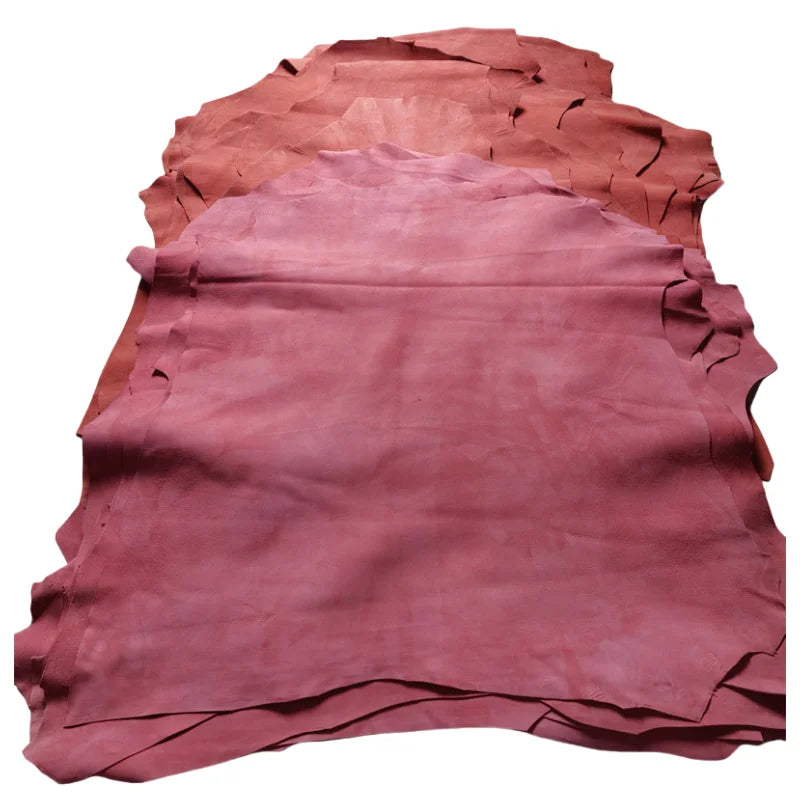 Orange Frosted Sheepskin Leather Fabric 0.6–0.7mm | DIY Craft Leather Craft Fabric QXL