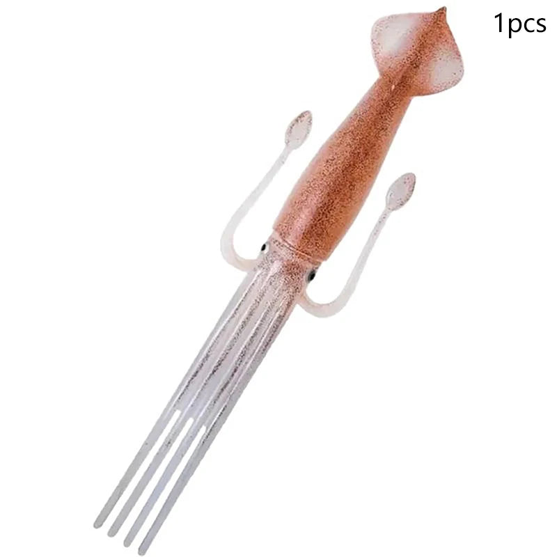Squid-Shaped Acrylic Food Fork | Funny Bento & Fruit Pick Novelty Kitchen Fork QXL 1pcs