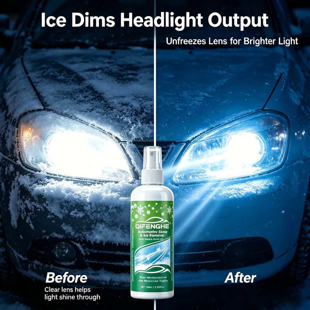 100ml Car De-Icer Spray | Windshield Ice & Snow Remover Car De-Icer Spray QXL