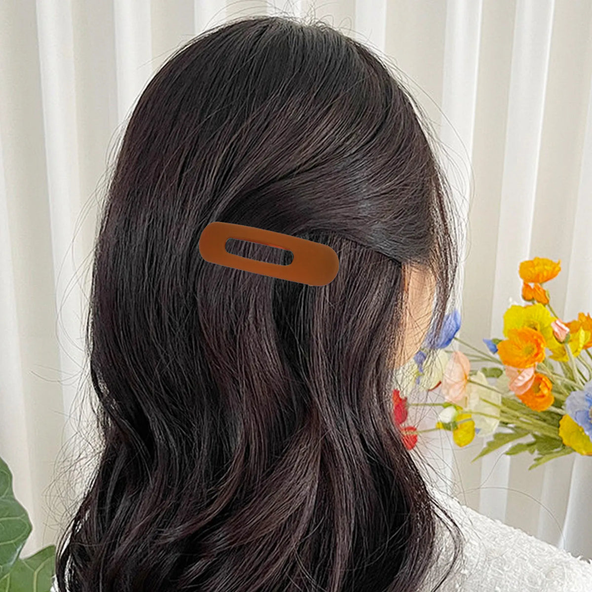 9-Pack Gradient Duckbill Flat Hair Clips | French Style Hair Clips Set QXL Default Title