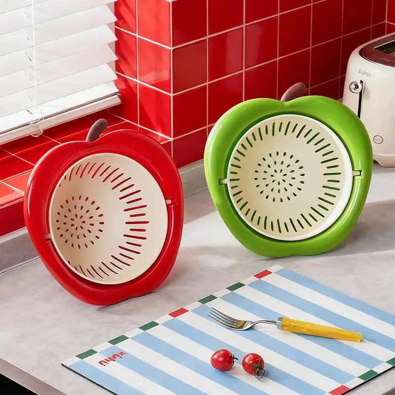 Fruit-Shaped Drain Basket | Kitchen Colander for Produce Kitchen Drain Basket QXL